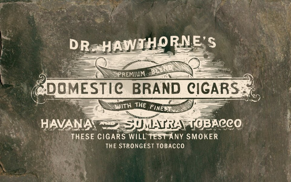 Dr Hawthornes  Vintage Cigar Ad