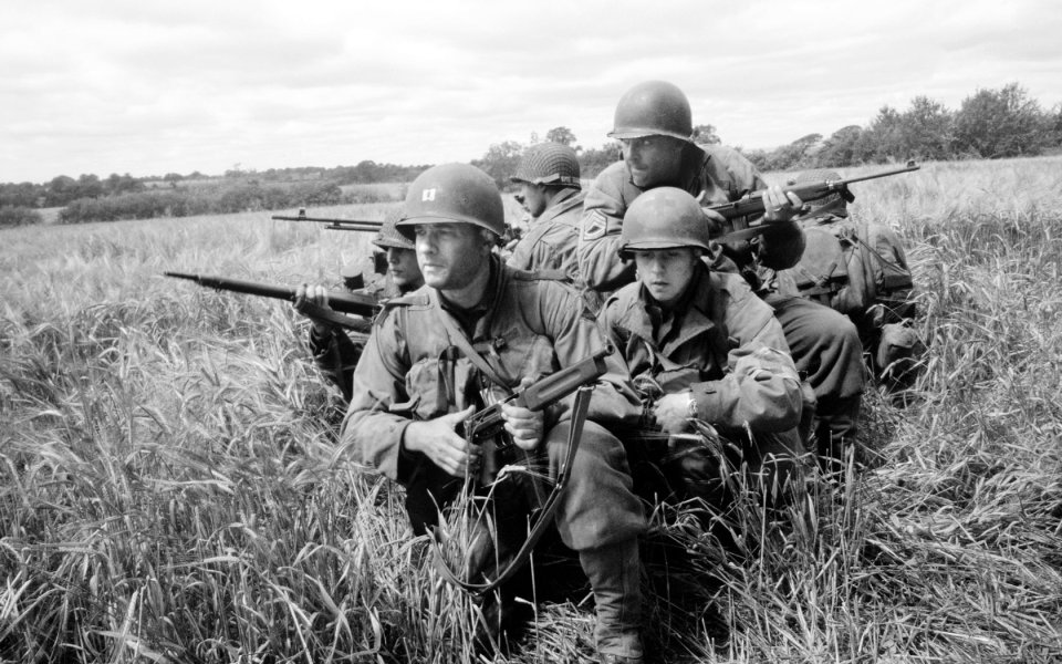 Saving Private Ryan Battle Scene US Soldiers In Wheat Field
