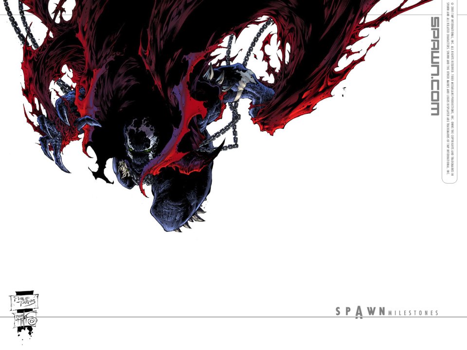 Spawn Comic Art Dark Demon Chains
