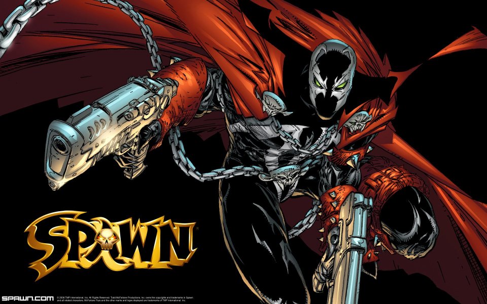 Spawn Dark Superhero With Red Cloak