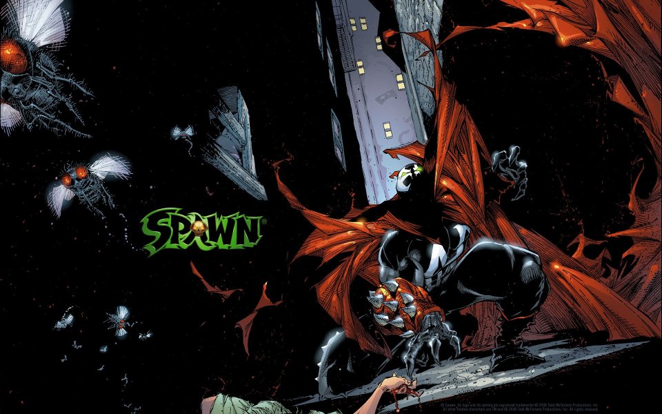 Spawn Comic Classic Scene Red Cloak Hero