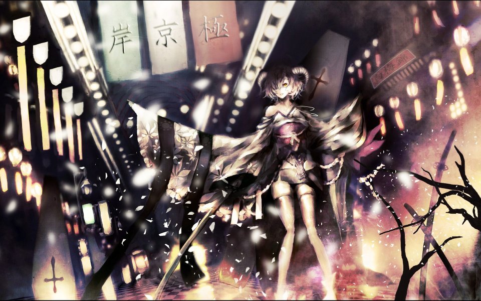 Touhou Arakijou Night Scene Illustration