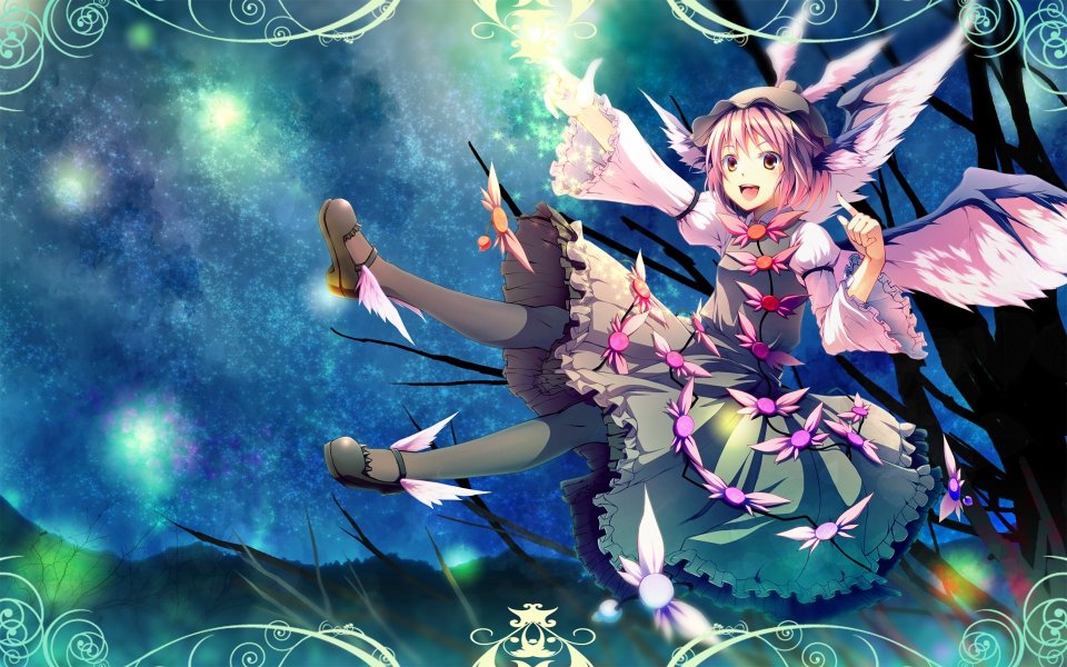 Touhou Project Cute Angel In Dreamy Sky