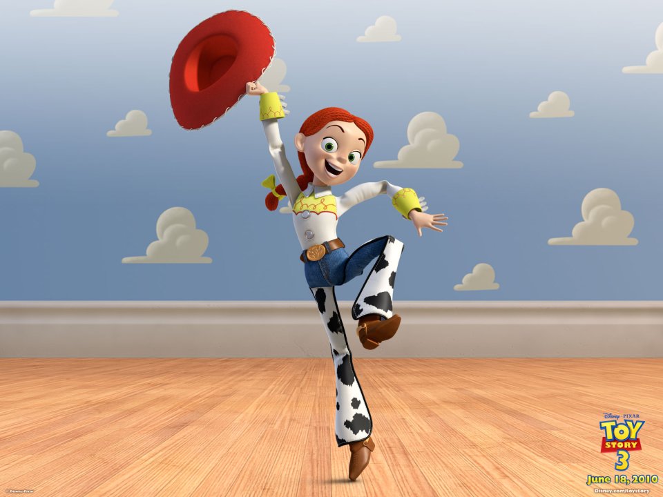 Toy Story 3 Jessie Jumping Official Wallpaper
