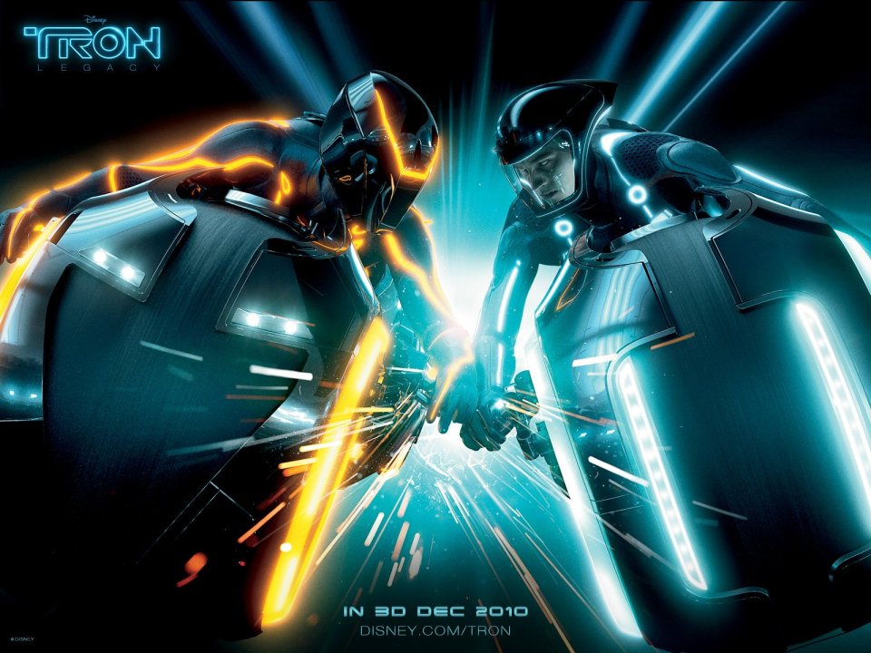 Tron Legacy Cyberpunk Light Fight Wallpaper