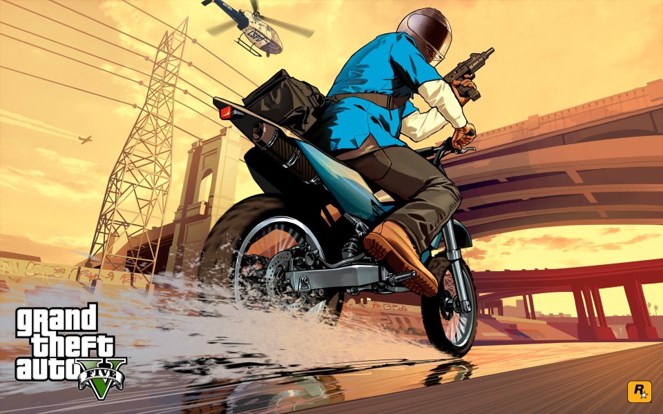 Grand Theft Auto V Bike Chase