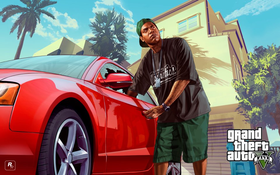 Gta V Lamar Red Car