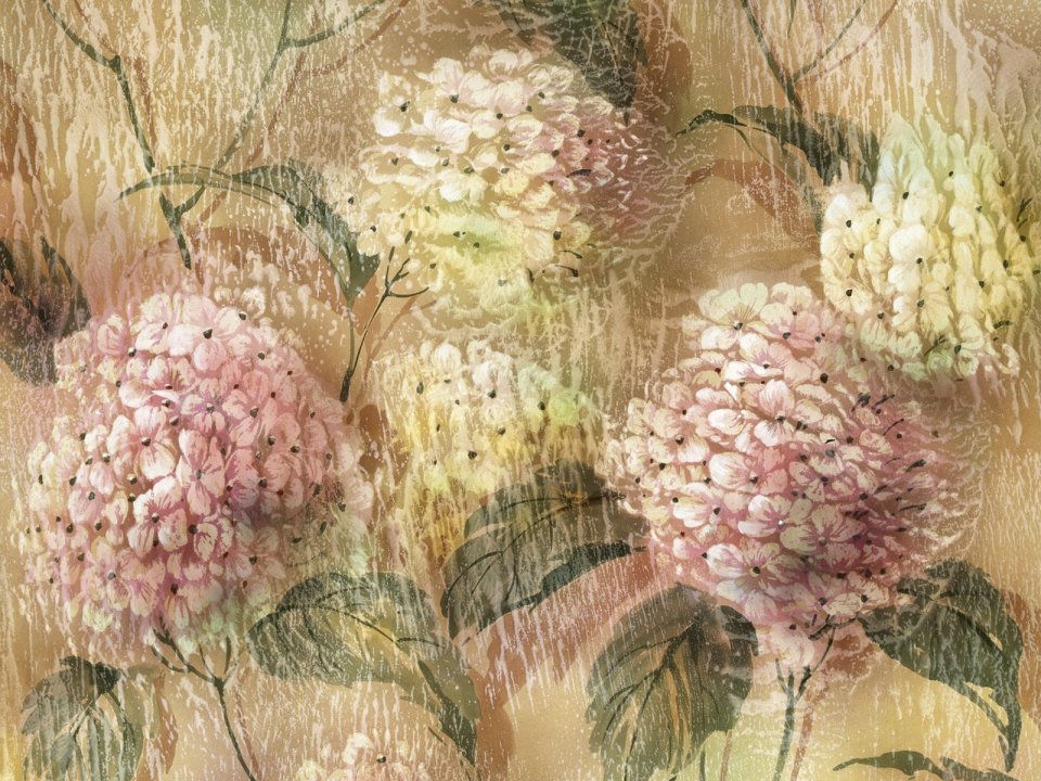 Japanese Hydrangea Watercolor Painting