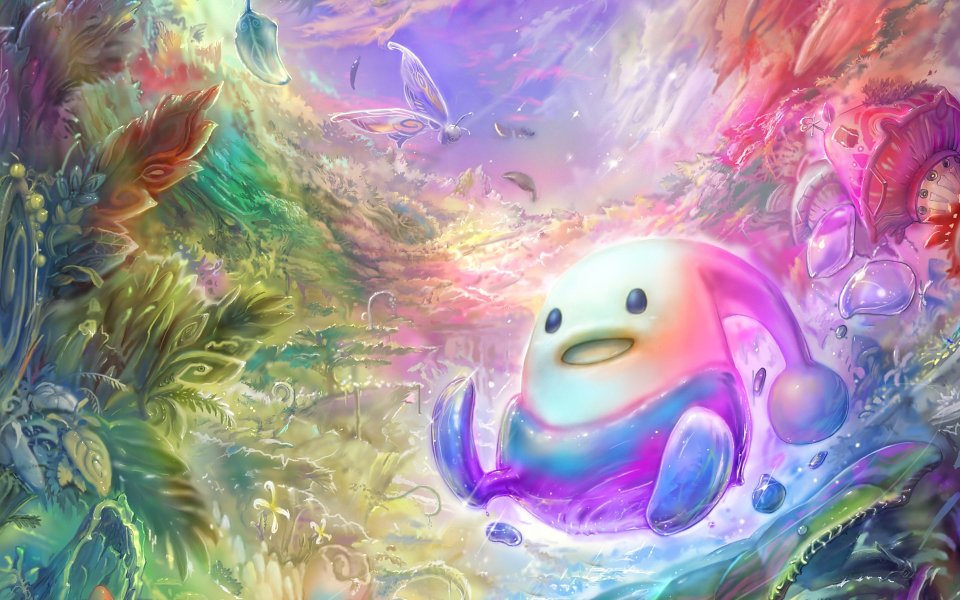 Rainbow Phantom Sea Creature