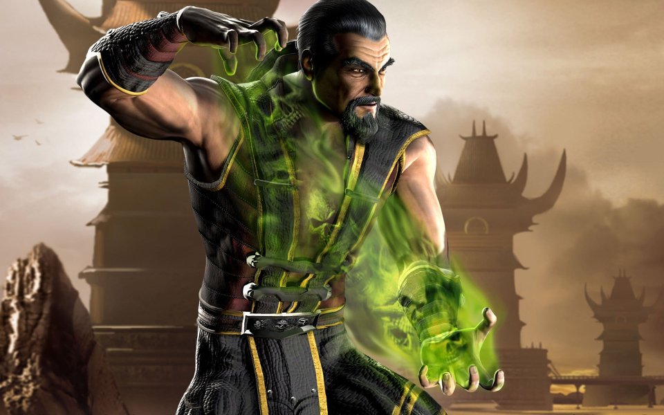 Mortal Kombat Vs DC Universe Mysterious Warrior Green Energy Wallpaper