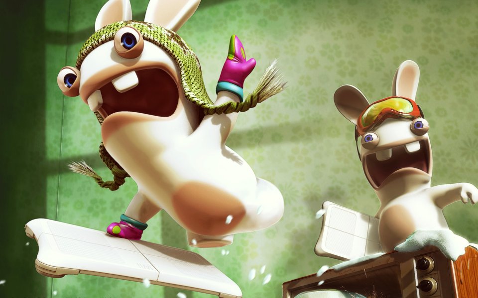 Rayman Raving Rabbids Tv Party Wallpaper