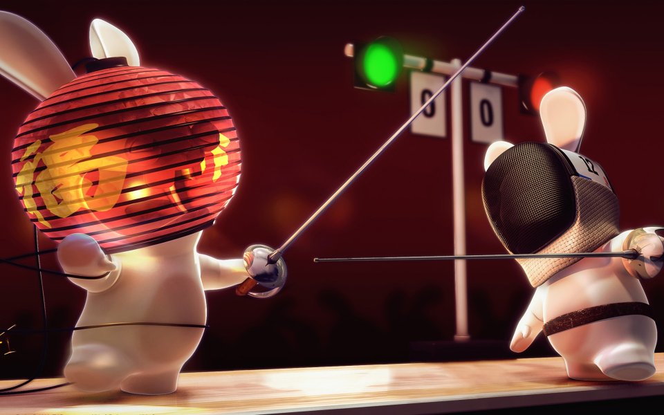 Rayman Raving Rabbids Fencing Wallpaper