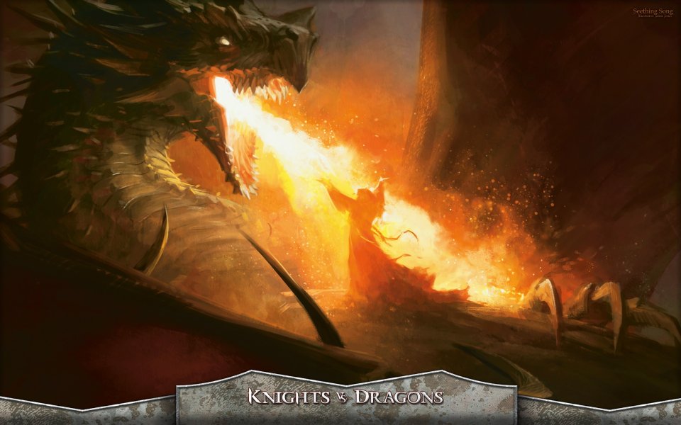 Dragon Fire Battle Scene