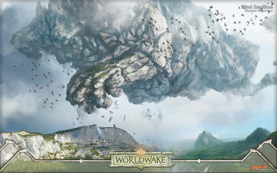Fantasy Floating Mountains Birds Worldwake