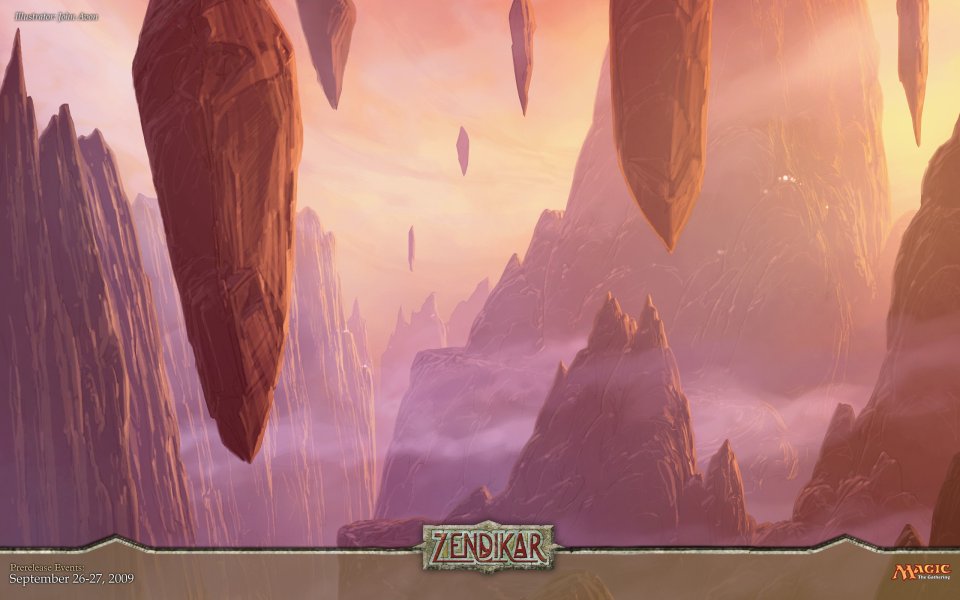 Zendikar悬浮山脉日落奇景