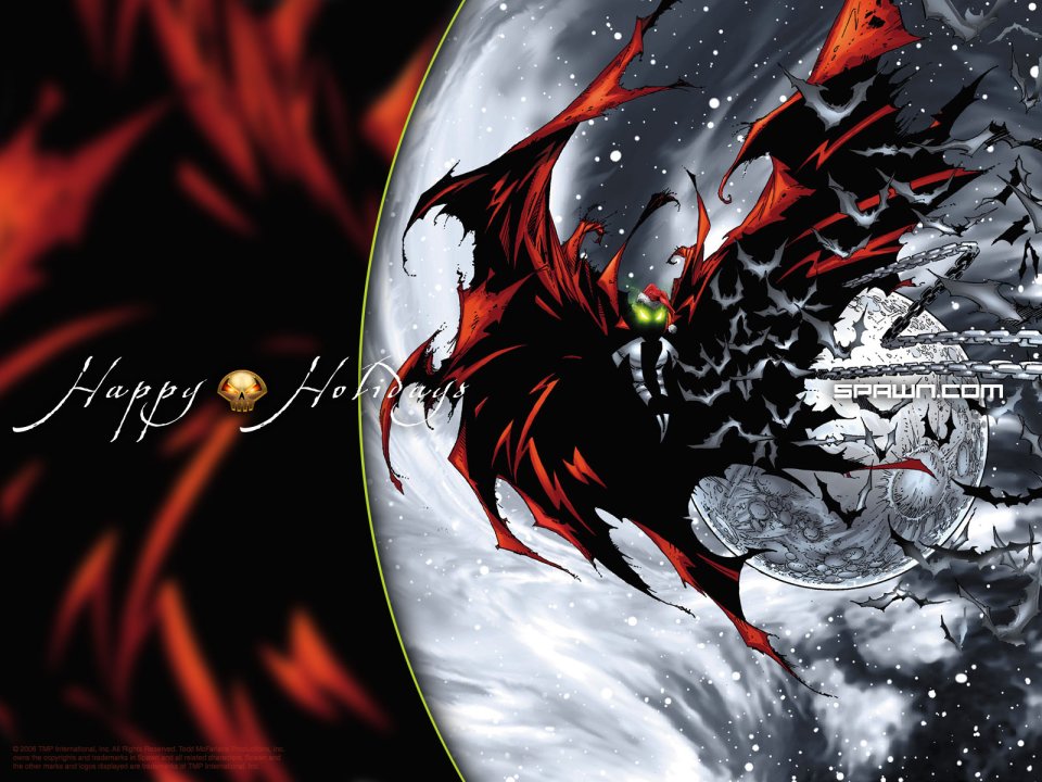 圣诞主题 Spawn 漫画壁纸