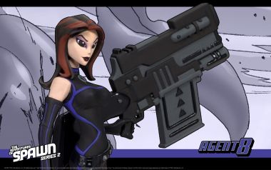 《Spawn系列2》中的「Agent8」特工形象壁纸