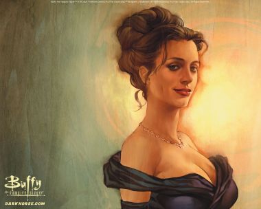 Buffy The Vampire Slayer Retro Oil Painting Wallpaper
