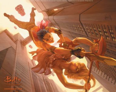 《吸血鬼猎人巴菲》城市激战壁纸