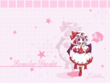 Touhou Remilia Scarlet Pink Cute Wallpaper