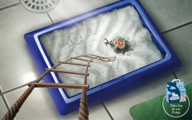 Catsan Cat Litter Ad Creative Fly Trap