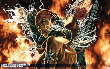 Marvel Elektra Dark Reign Wallpaper