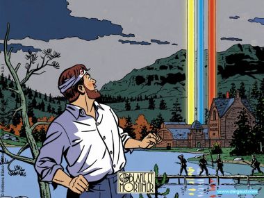 Mysterious Seven Color Beam In British Blake And Mortimer Comic