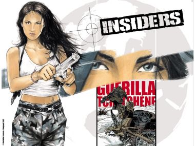 Comic Insiders Female Agent With Gun Wallpaper