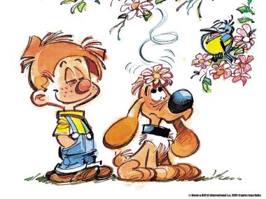 Pinocchio And Dog Warm Watercolor Illustration