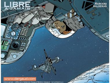 Belgian Sci Fi Illustration Libre A Jamais Spacewalk