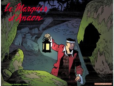 Le Marquis D Anaon Cave Exploration Comic Wallpaper