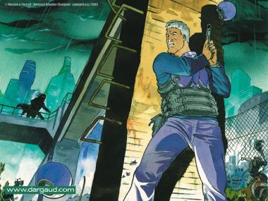Cyberpunk Hardboiled Comic Wallpaper Rainy Night City Action