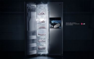 LG Side By Side Refrigerator Ad