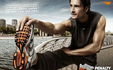 Brazil Penalty Sports Shoe Ad City River Gym
