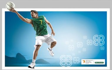Brazilian Basketball Player Jumping Fujisan