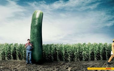 Farmer Giant Cucumber DHL Ad