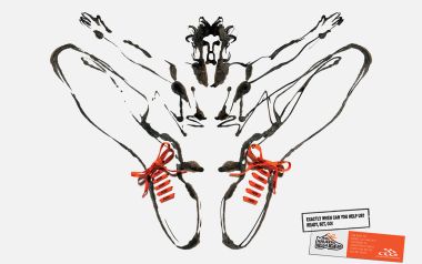 Creative Ad Mud Splash Running Shoes