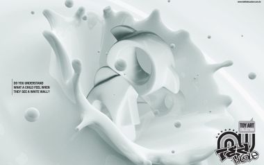 牛奶飞溅创意广告设计