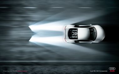 Audi R8 420 Horsepower Night Ad