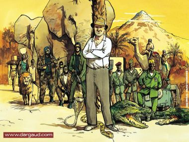 Dargaud Les Aventures D'Afrique Comic Illustration Wallpaper