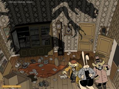 Dargaud Comic: The Messy Study   Rabbit & Mouse Horror
