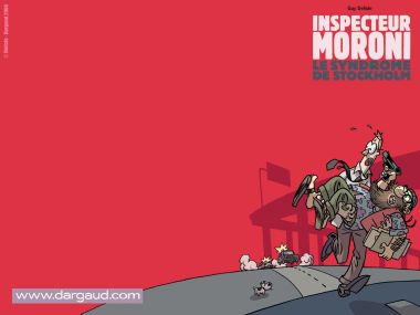 Inspector Moroni Red Background Comic Wallpaper