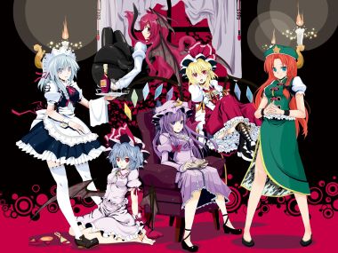 Touhou Project Night Banquet Illustration