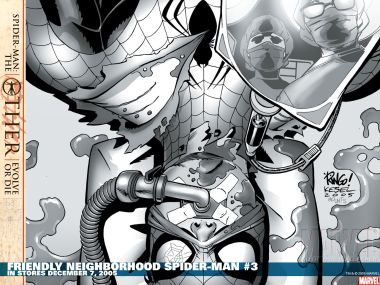 Marvel Spider Man Friendly Neighborhood Issue 3 Cover Black White Technology