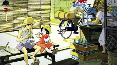 Ghibli Grave Of The Fireflies Summer Ice Cream Time Brother Sister Sharing