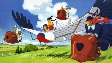 宫崎骏《天空之城》经典飞行场景
