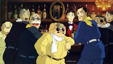 Porco Rosso Classic Bar Scene By Miyazaki
