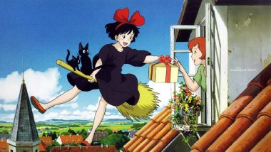 《魔女宅急便》飞行送礼场景