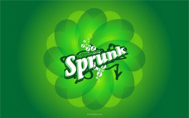 Sprunk苏打水品牌标志壁纸
