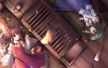 Touhou Project Bunboku Reimu And Komeiji Love Autumn Afternoon
